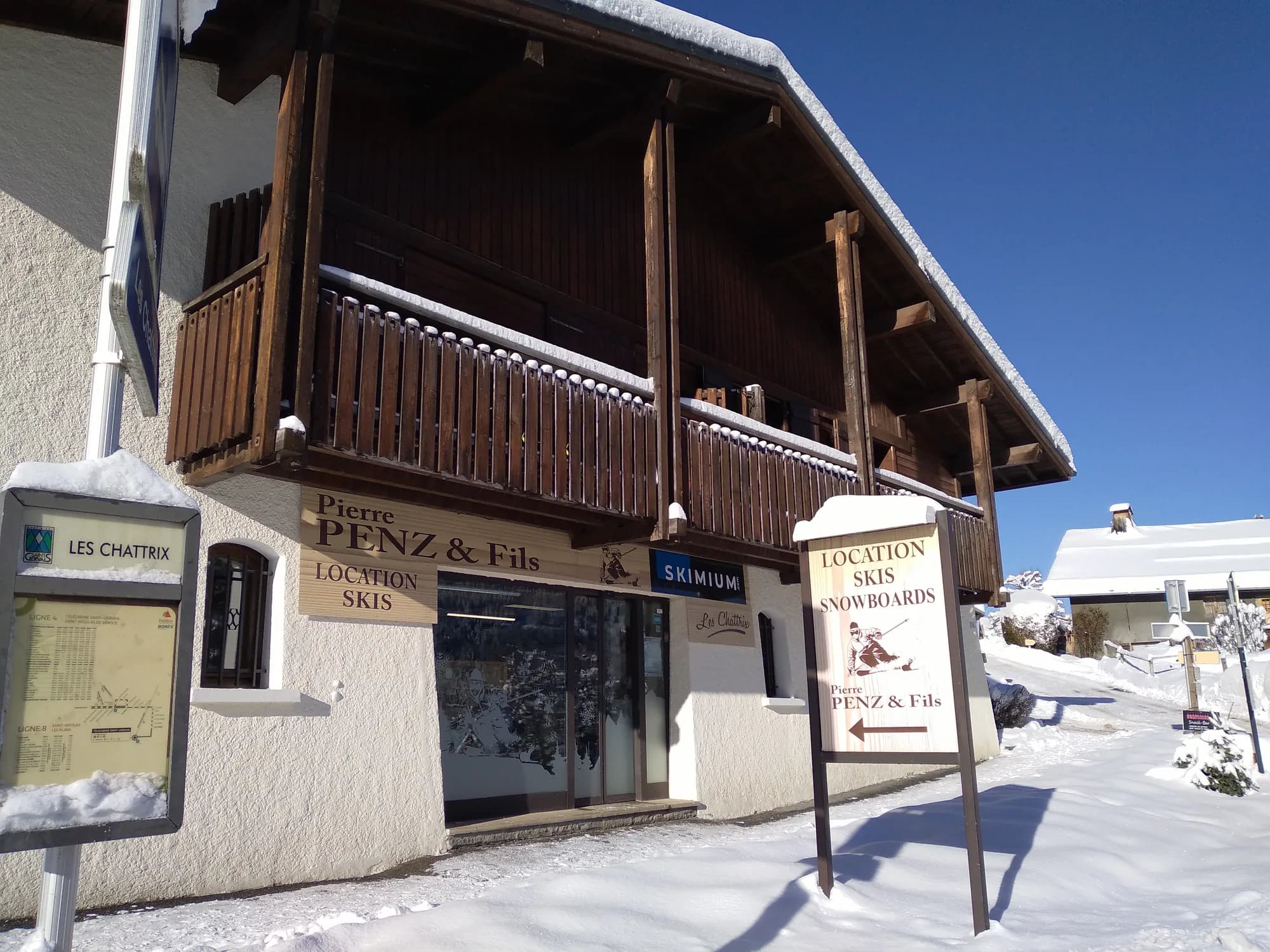 Pierre Penz Sports ski rental store — Les Chattrix